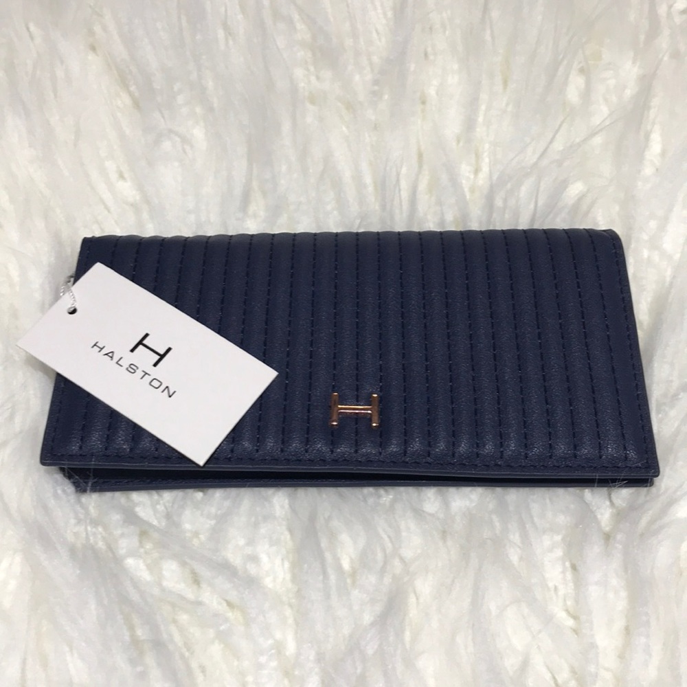 Halston Blue Wallet